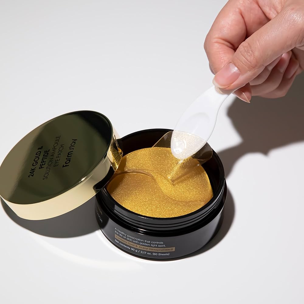 FarmStay Патчі під очі 24K Gold & Peptide Solution Ampoule Eye Patch