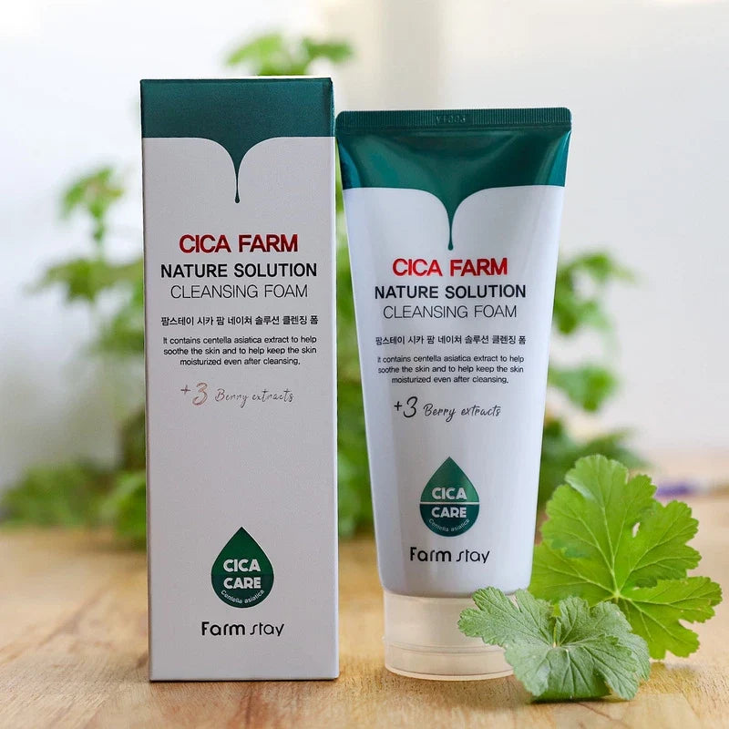 FarmStay Очищувальна піна Cica Farm Nature Solution Foam Cleanser