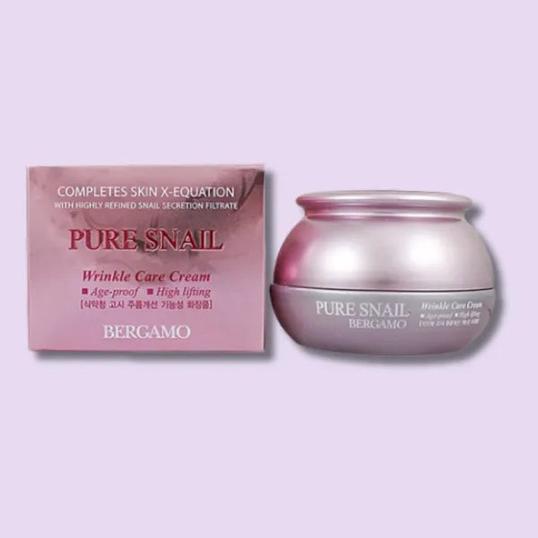 BERGAMO Живильний і відновлювальний крем із муцином равлика Pure Snail Cream