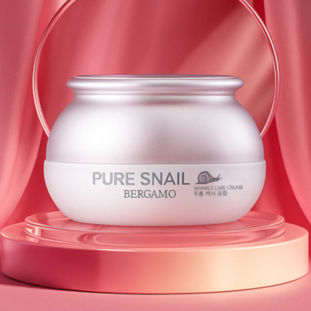 BERGAMO Живильний і відновлювальний крем із муцином равлика Pure Snail Cream