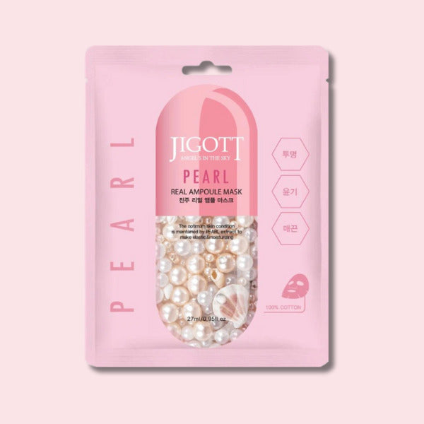 JIGOTT Живильна маска для сяйва шкіри Pearl Real Ampoule Mask