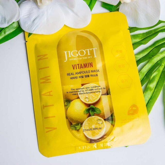 JIGOTT Оновлююча тканинна маска Vitamin Real Ampoule Mask