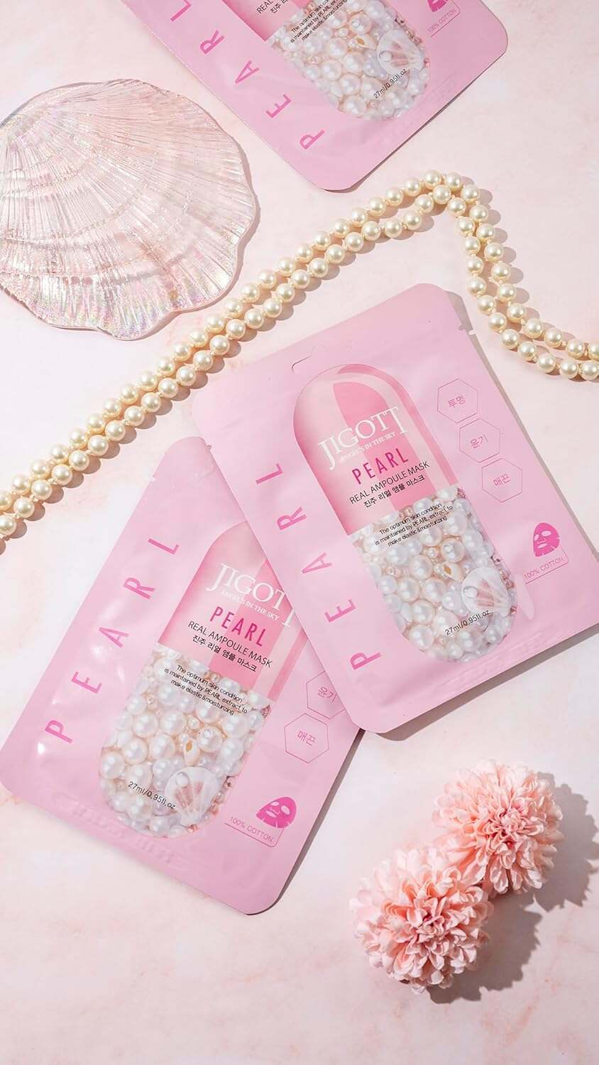 JIGOTT Живильна маска для сяйва шкіри Pearl Real Ampoule Mask