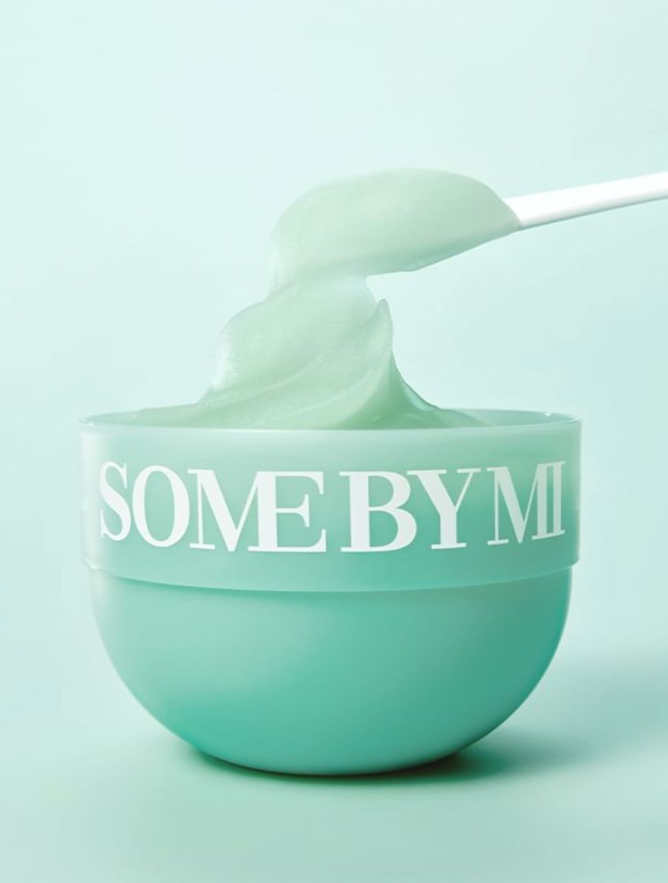 Some By Mi Заспокійлива шербетна маска зі спіруліною Spirulina PDRN Soothing Sherbet Mask