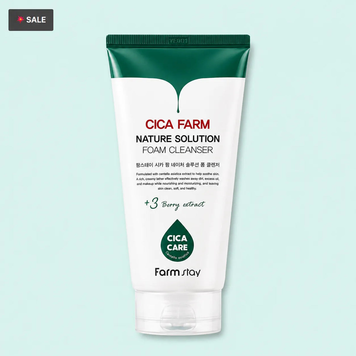 FarmStay Очищувальна піна Cica Farm Nature Solution Foam Cleanser