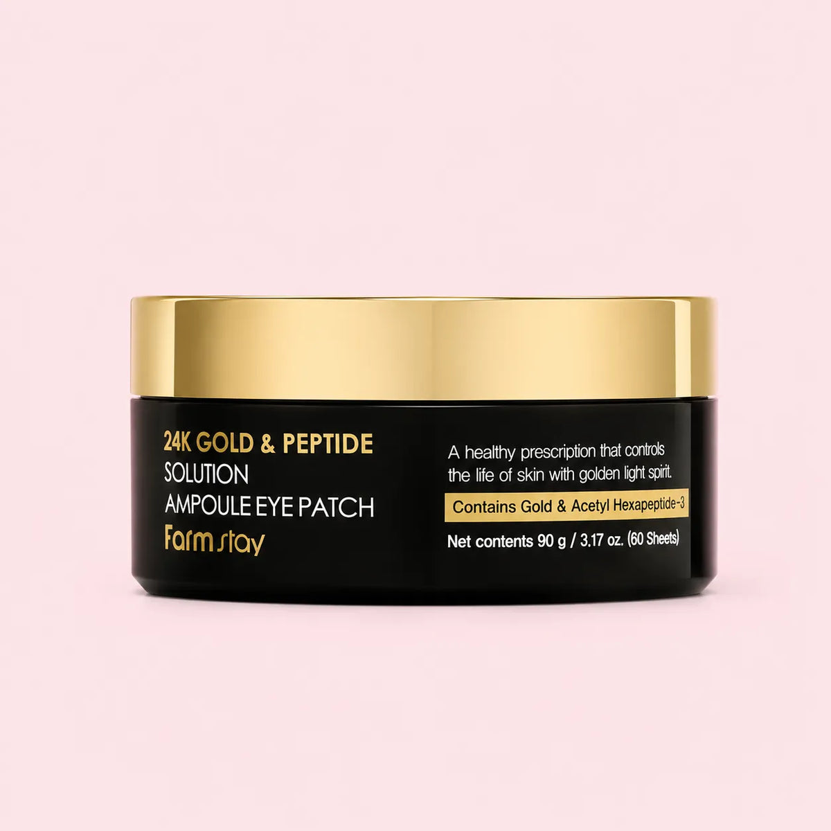 FarmStay Патчі під очі 24K Gold & Peptide Solution Ampoule Eye Patch